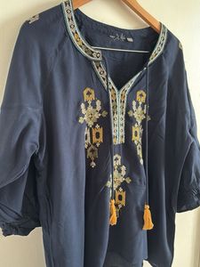 Boho Embroidered Top