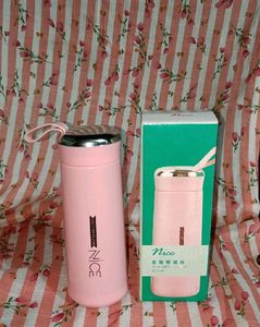 Pink 'Nice' Vacuum Flask - Keep Drinks Hot or Cold