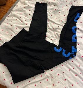workout tights  Leggings Blue Colour Just Do It