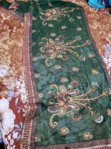 Green Embroidary Suit✅️