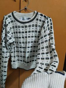 Vintage Patterned Sweater || Made in USA || BILL B