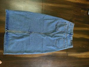 Denim Midi Skirt