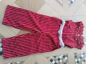 Striped Girls Jumpsuit