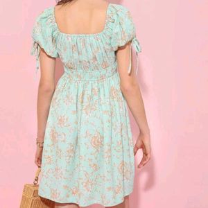 Floral Print Mini Dress