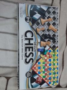 Deluxe 2-in-1 Chess &amp; Snakes and Ladders
