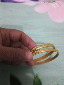 Gold-toned Bangles (Set of 2)