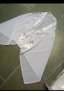 Elegant White Indian Dress 11 - 12 Years