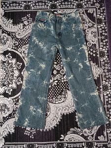 Tie-Dye Wide Leg bootcut Jeans