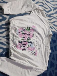 Floral Graphic Print Top