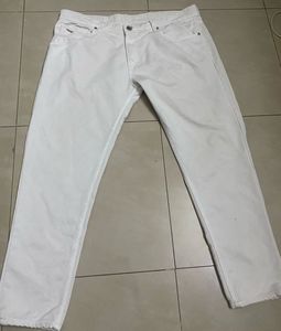 Men Diesel White Denim Jeans