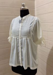 H&amp;M Elegant White Cotton Top