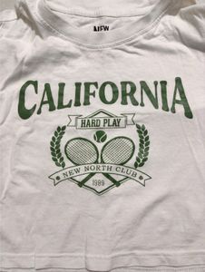 White baby Tee - Casual Style 🏁🏁