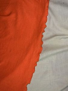 Ribbed Orange T-Shirt