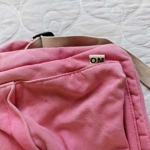 Pink Canvas Backpack