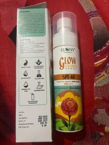 SUNNY HERBALS GLOW SUNSCREEN SPRAY SPF 40