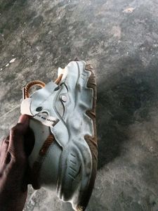 White &amp; Brown Casual Sneakers