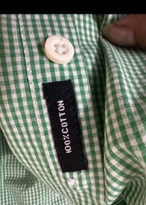 Men&#39;s Green Checked Shirt