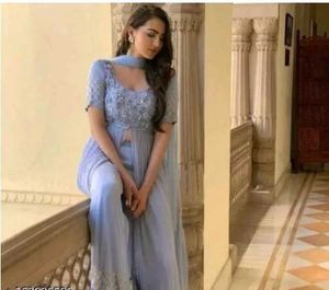 Blue Embroidered Salwar Kameez