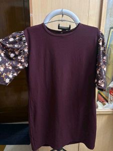 Elegant Floral Sleeve Dress