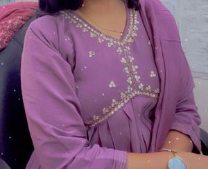 Alia Cut Kurta Set With Dupatta