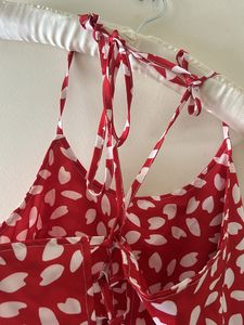 Beautiful Red And White Polka Dots One Peice