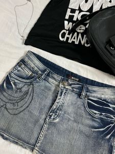 Y2K Denim Skirt