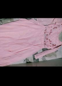 Pink Embroidered Kurta