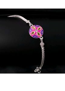 Stylish Silver Bracelet Rakhi