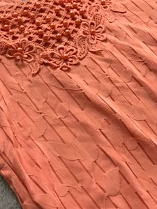 Orange floral top