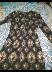 Women Printed Slimfit Dresss Imported Korean