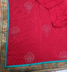 pretty Red saree ♥️🔥