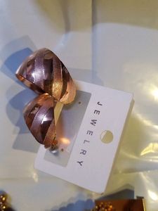 10 Pairs Of Earrings And 2 Finger Rings