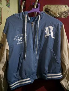 Stylish Blue Varsity Jacket