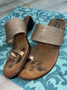Beautiful Golden Sandals