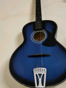 Blue Acoustic Guitar