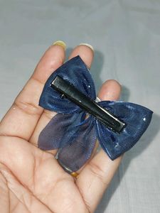 Pearl Bow Hair Clips - Set of 2