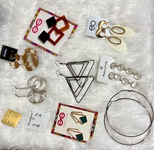 Assorted Statement & Minimalist Earring Collection
