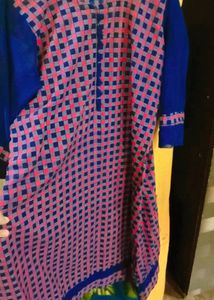 Neavy Blue &Pink Kurta