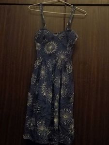 Blue Floral Dress