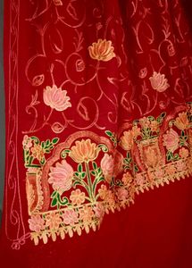 Kashmiri Embroidery Shawl For Winter