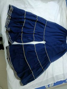 Tiered Navy Blue Plazzo