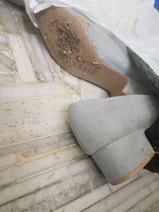 Qupid Grey Heels Size 7 For Women