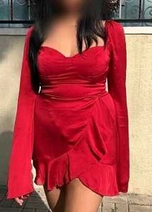 Red Long Sleeve Mini Dress