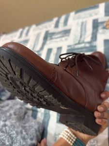 Brown Leather Ankle Boots