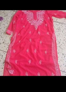 Chikan Kari Kurta With Inner