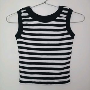 Striped Cropped Tank