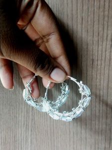 Crystal Hoop Earrings