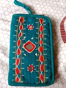 Soft Embroidery Hand Purse👝