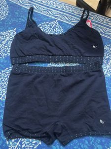 Navy Blue Lingerie Set