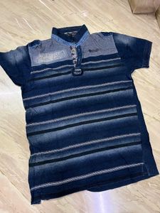 Polo Neck Oddi Printed Tshirt